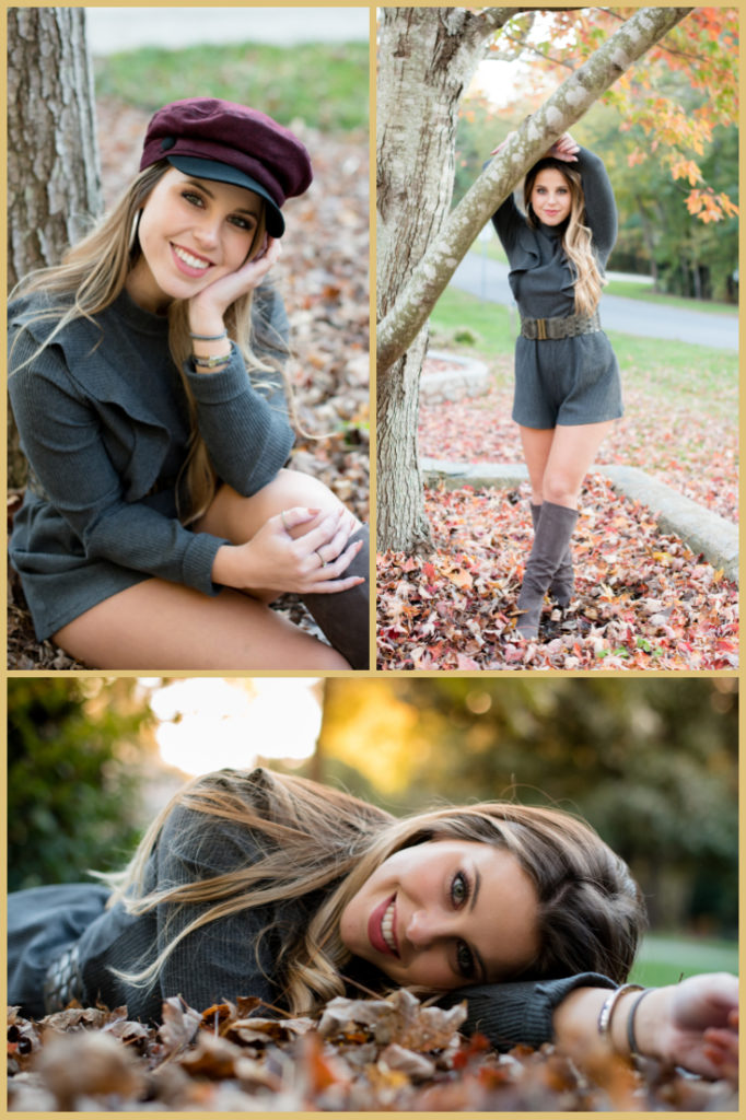 Fall high school senior portraits by Natural Bloom Photography in Charlotte, NC