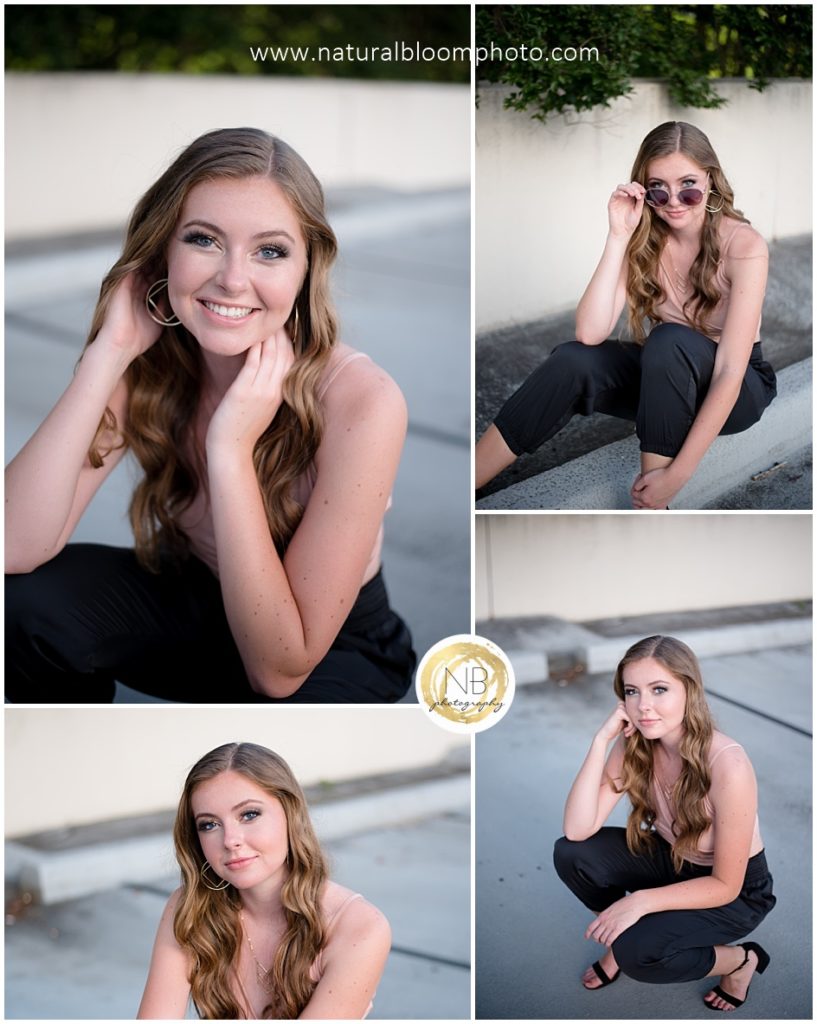 Natural Bloom Photography Uptown Charlotte high school senior girl pictures