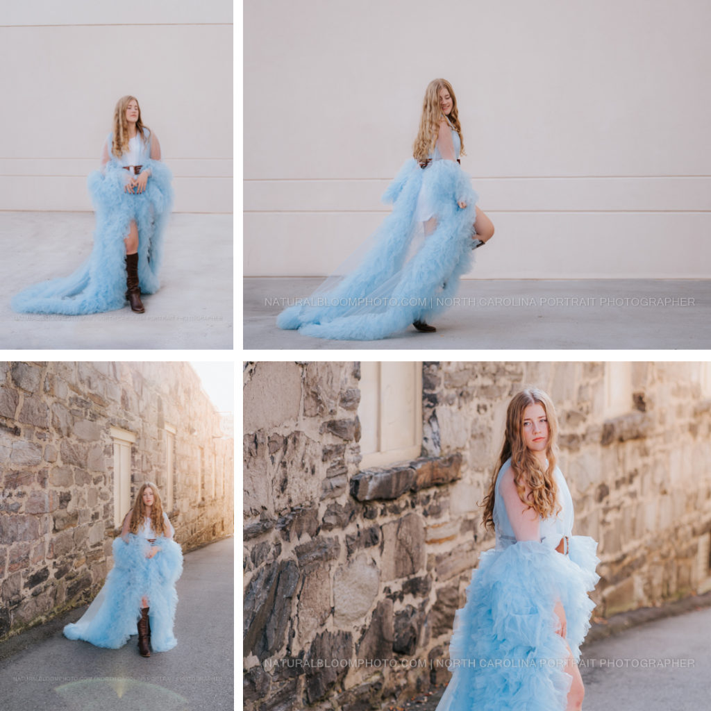 tulle wrap dress for portraits